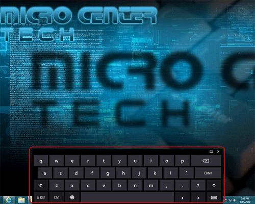 Windows 8 Touch Keyboard
